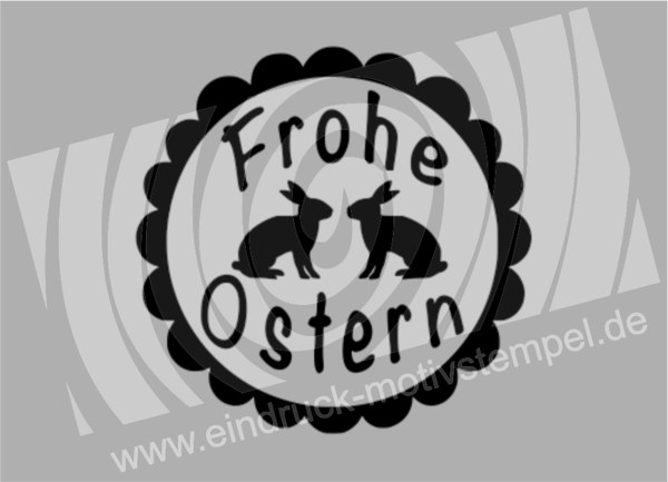 Etikett Ostern Hasen - Bärbel Born - Stempelgummi