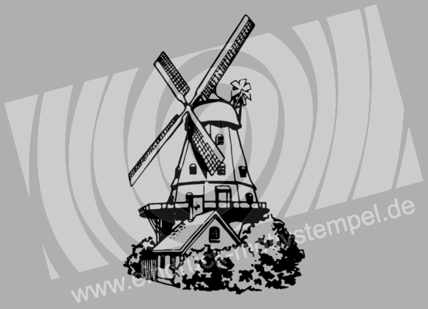 Windmühle - Stempelgummi