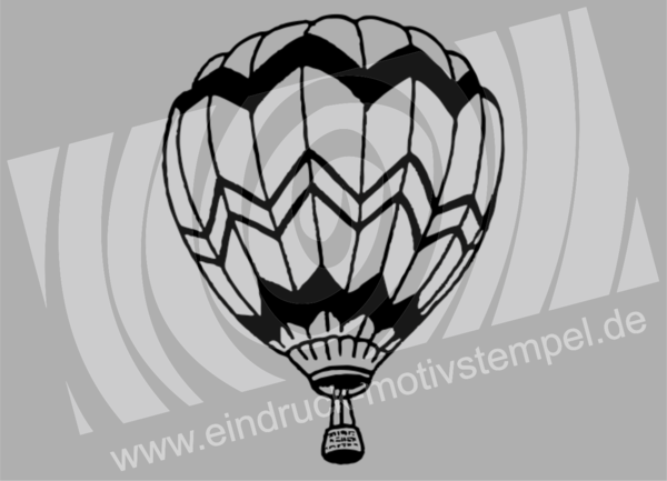 Heissluftballon  - Stempelgummi